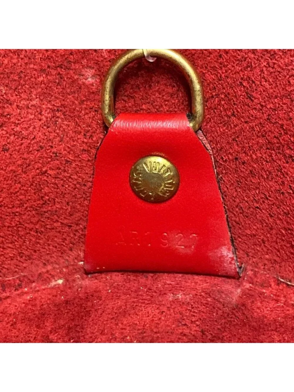 Louis Vuitton Handbag Epi Soufflot Castilian Red Leather